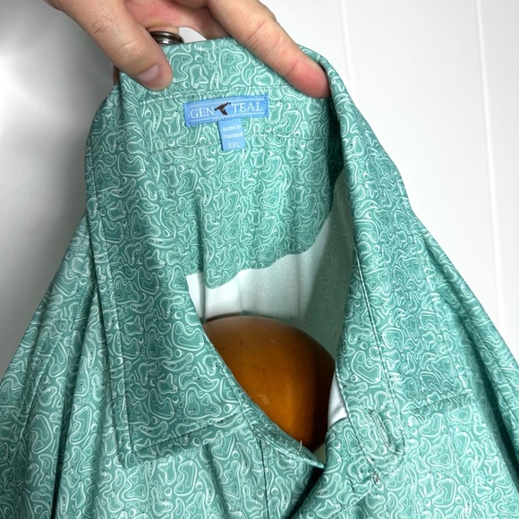 Genteal “Green Golf” Brrr Printed Performance Polo Shirt - Picture 2 of 11